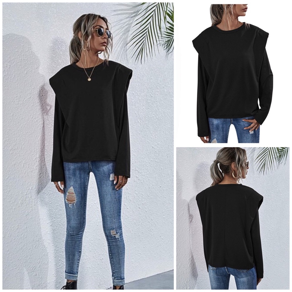 Shoulder Pad Sweatshirt